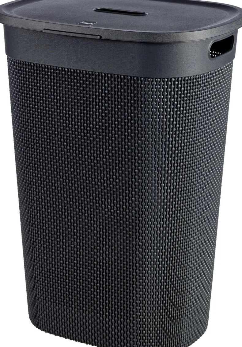 Curver Filo Wasmand met deksel - Antraciet - 55L