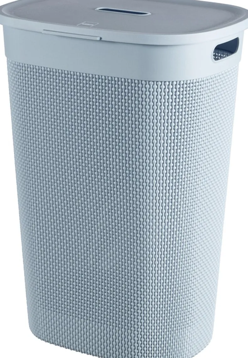 Curver Filo Wasmand met deksel - Blauw/grijs - 55L