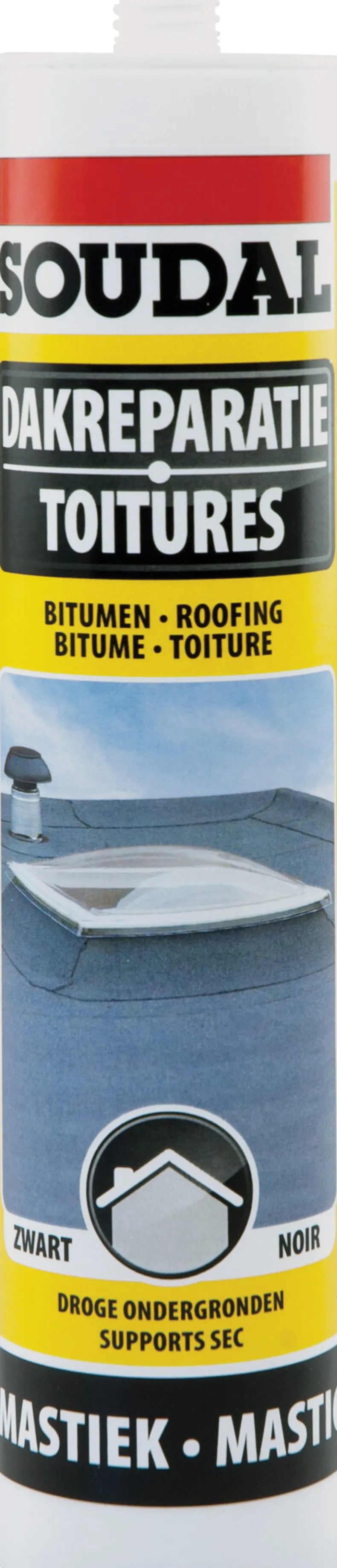 Dakreparatiekit zwart 310 ml