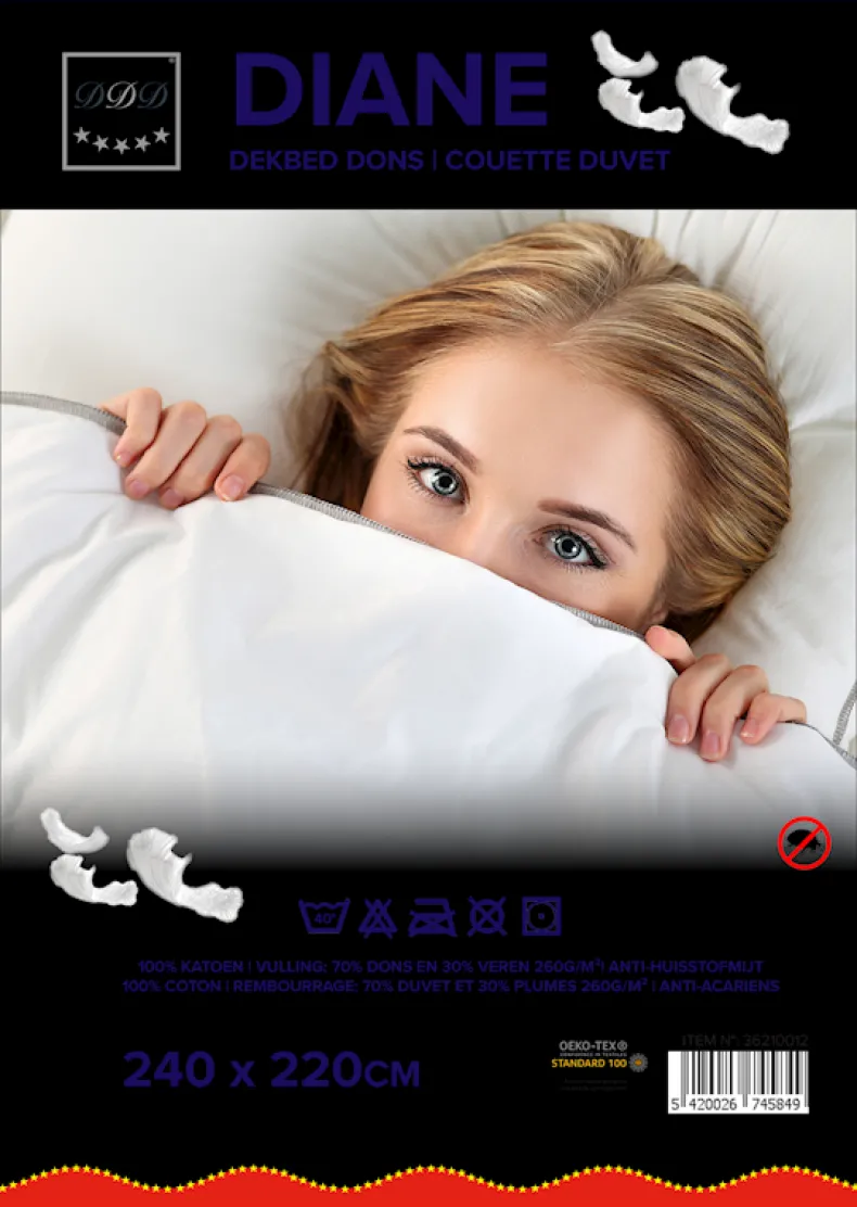 Dekbed dons Diane 240x220 cm