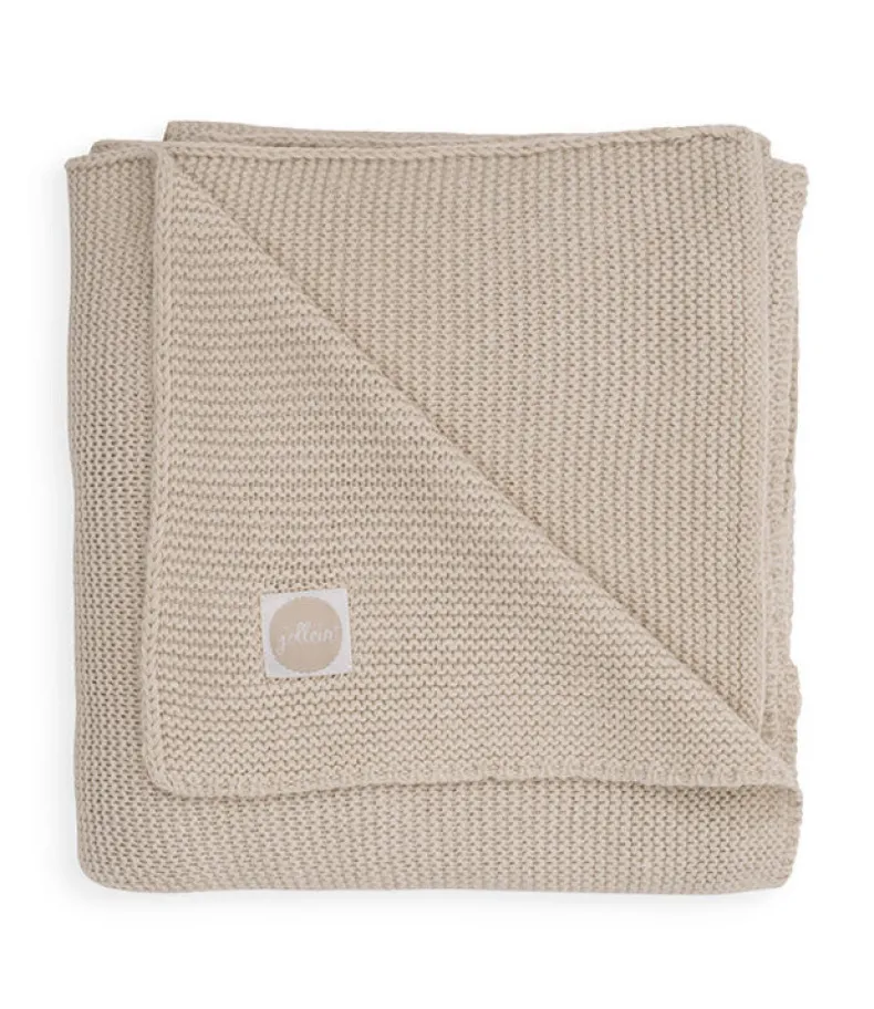 Deken 75 x 100 cm Basic Knit Nougat