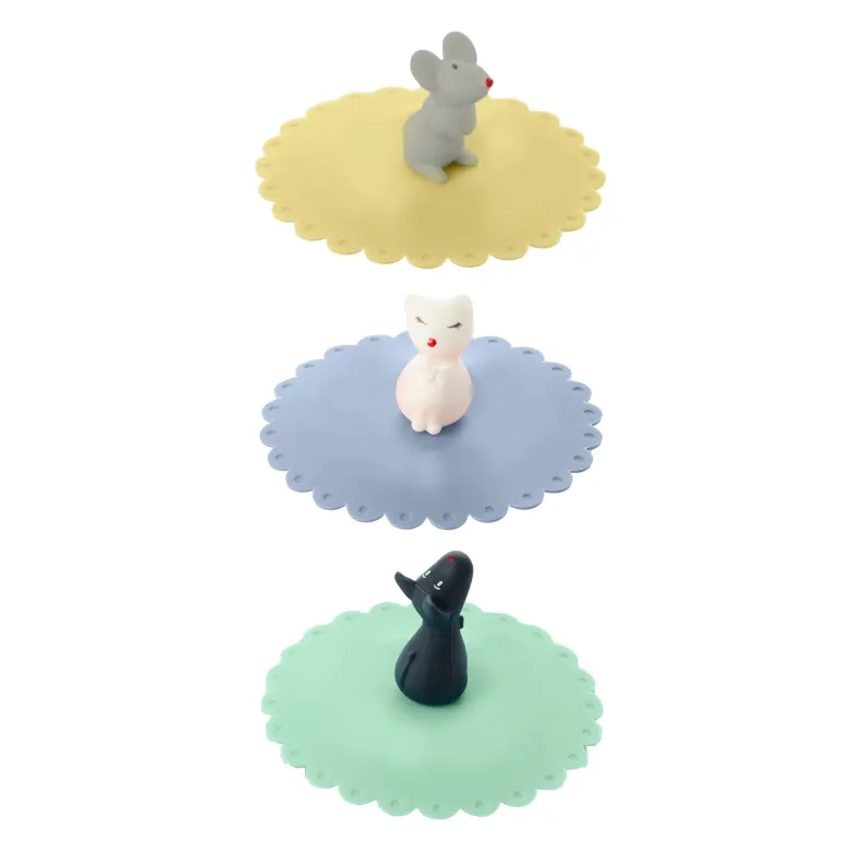 Deksel uit silicone diertjes 1 stuk