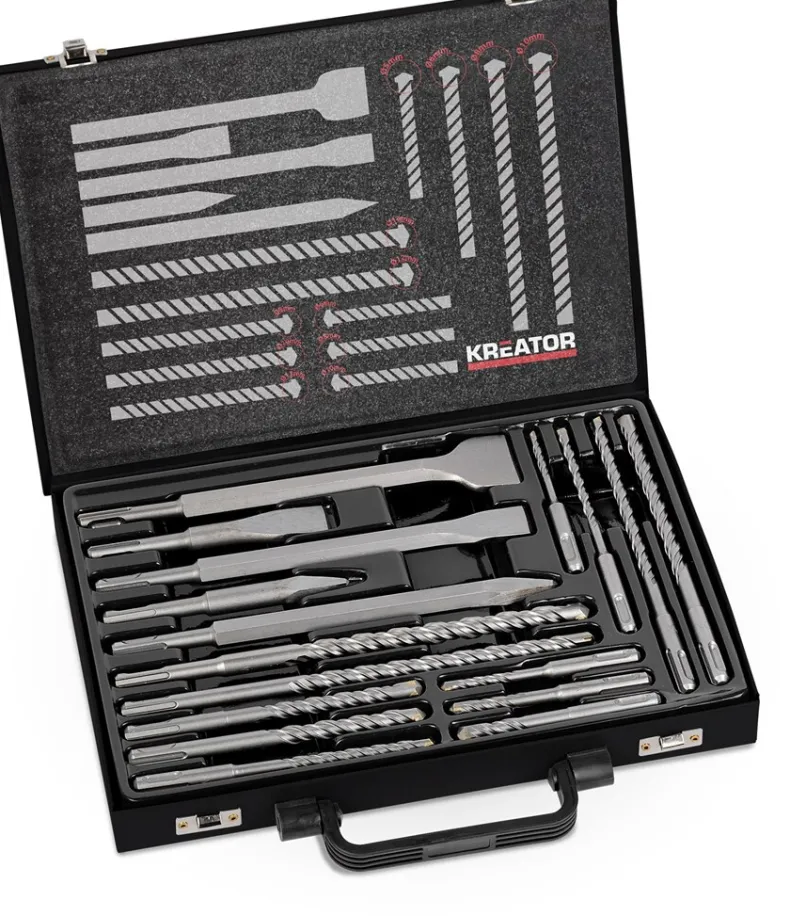 17-delige boor- en beitelset