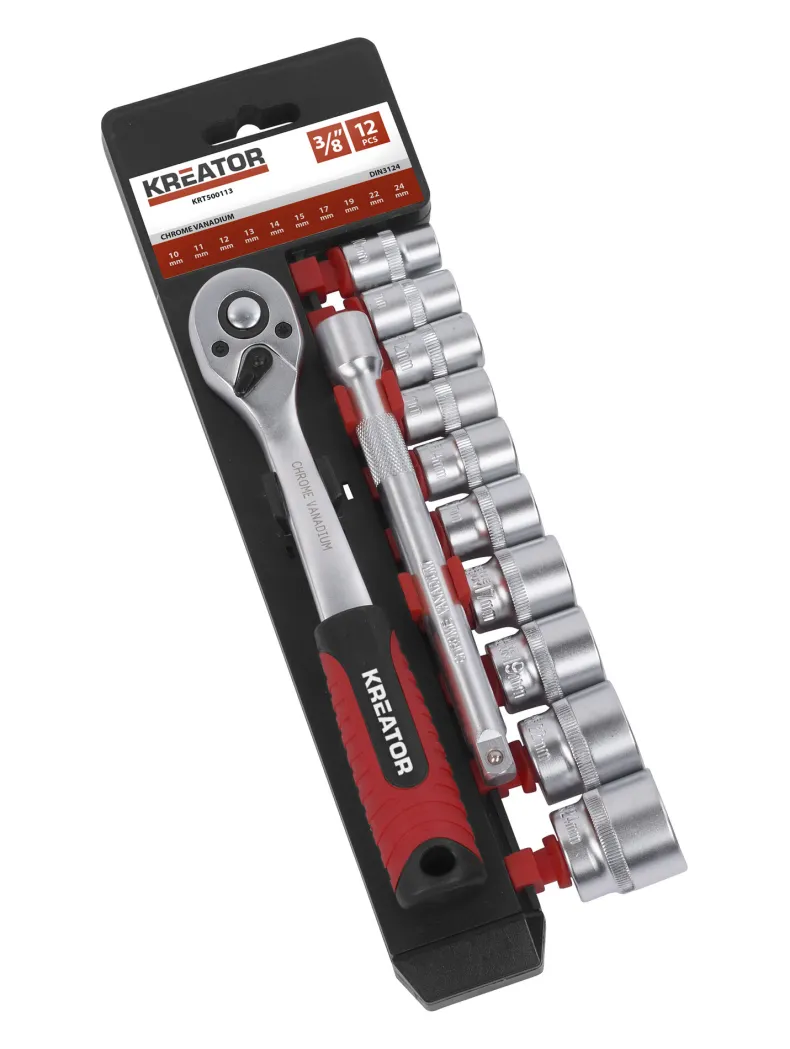 12-delige dopsleutelset 3/8''