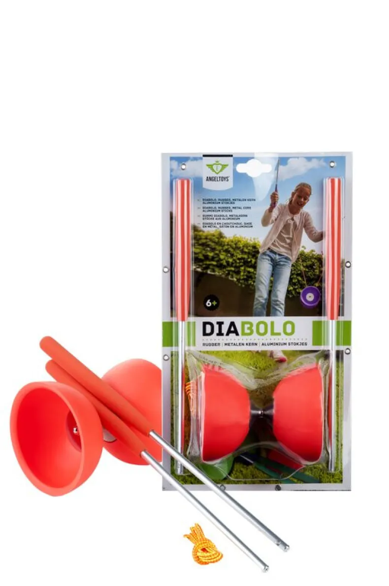 Diabolo rubber - Fluo Rood