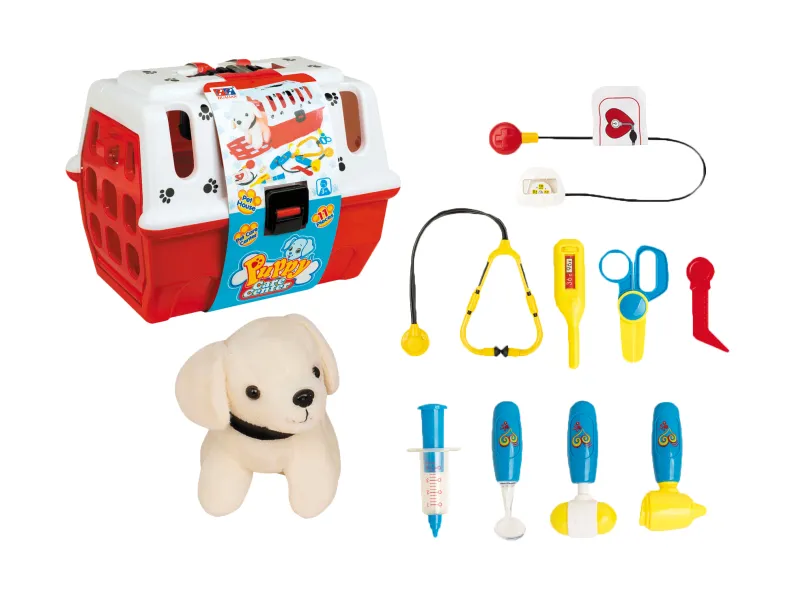 Dierenartskoffer met hond