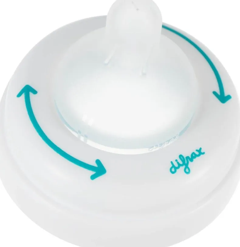 Difrax 1-2-3 Natural Flessenring met speen