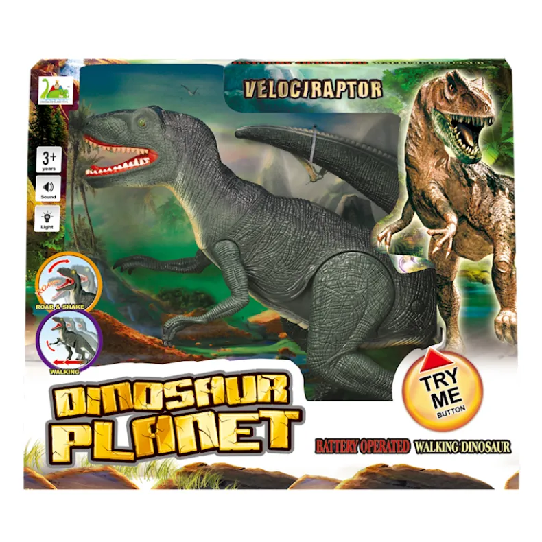 Dinosaurus Velociraptor met licht en geluid