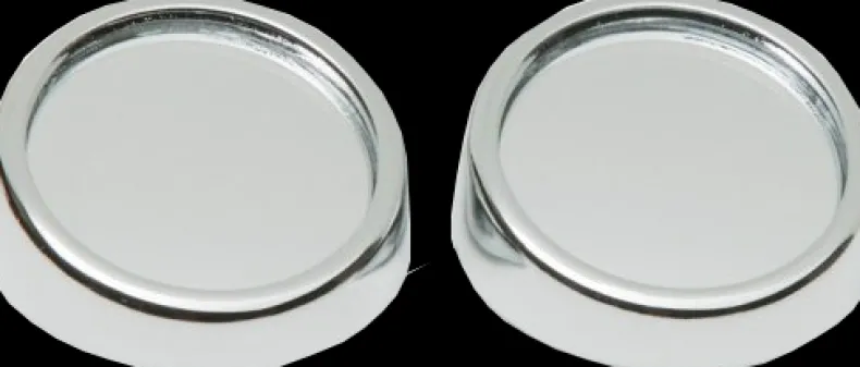 Dodehoekspiegel rond zilver