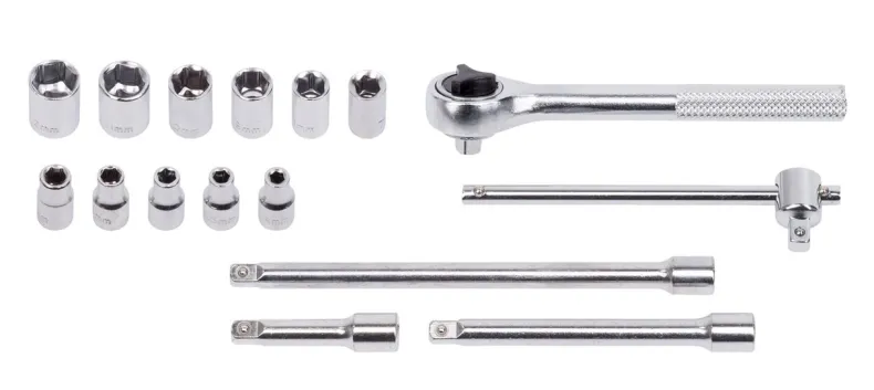 Dopsleutelset 16-delig