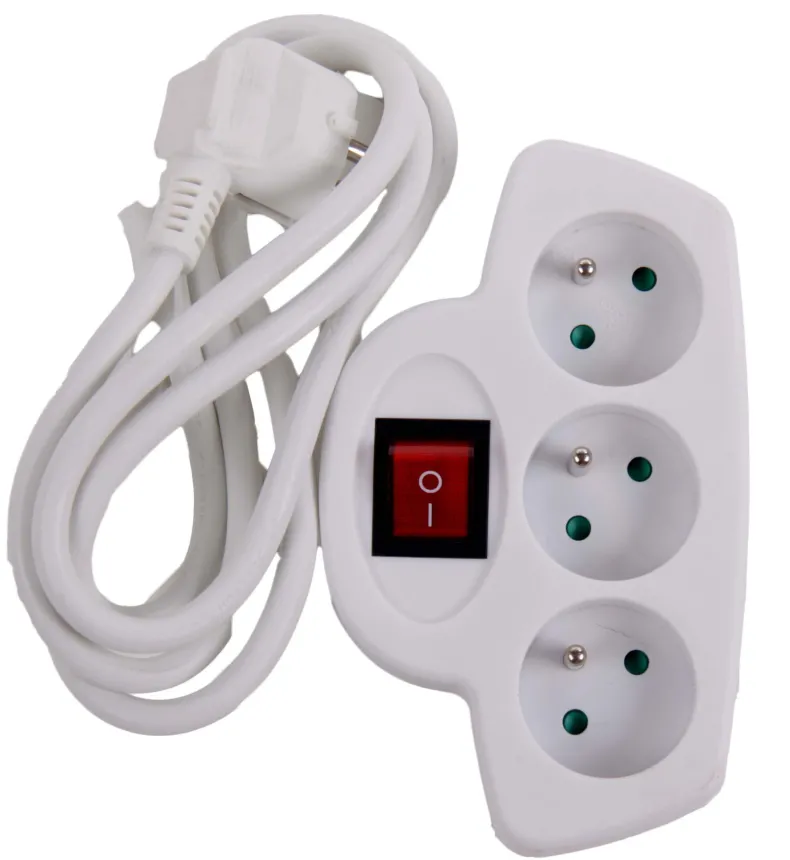 Driewegstekker met schakelaar 3 x 16 A