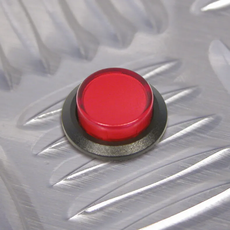 Drukschakelaar rood 12 V