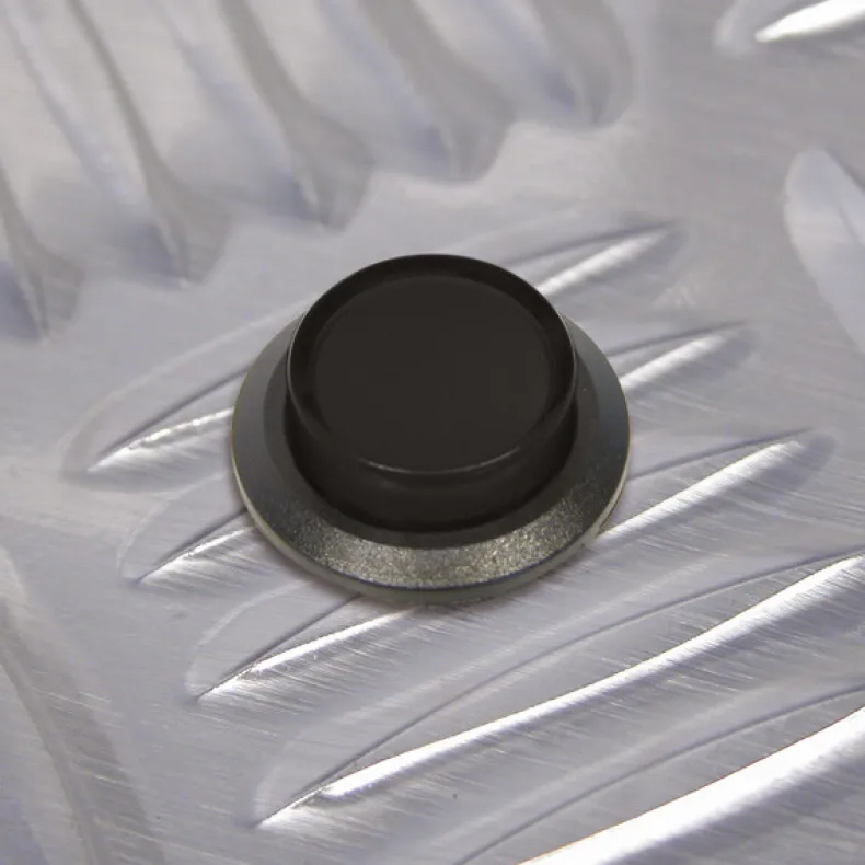 Drukschakelaar zwart 12 V