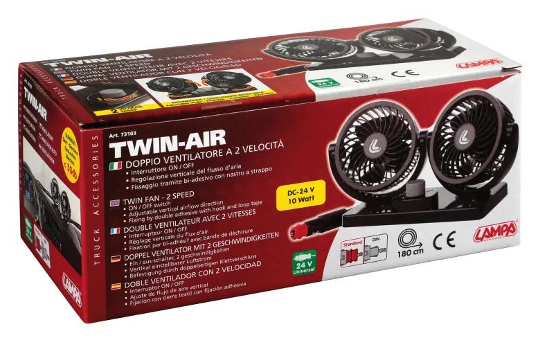 Dubbele Ventilator 24V