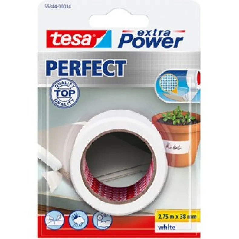 Duct tape 2,75 m x 38 mm wit