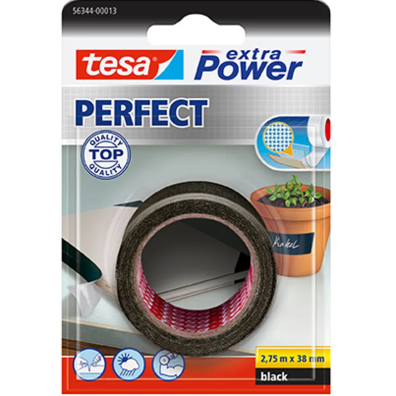 Duct tape 2,75 mx 38 mm zwart