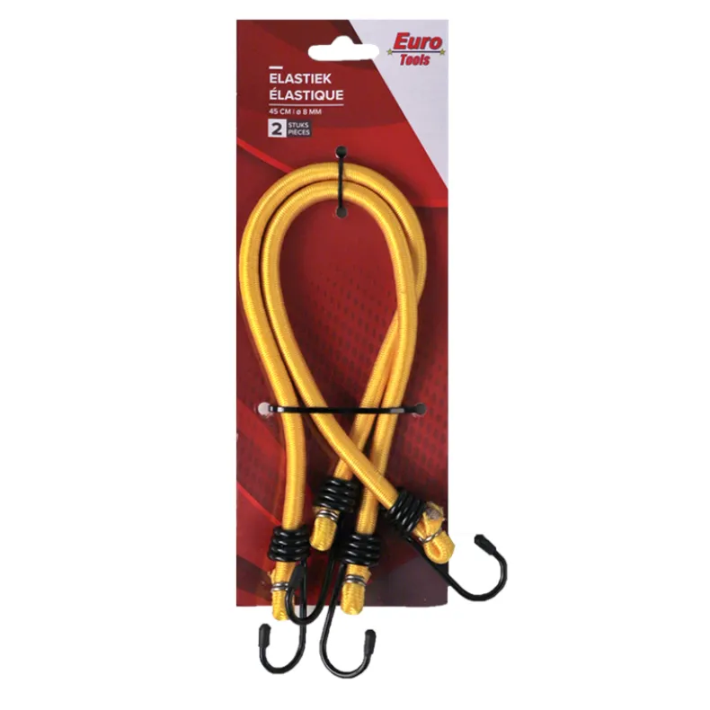 Elastiek 8 mm x 45 cm geel