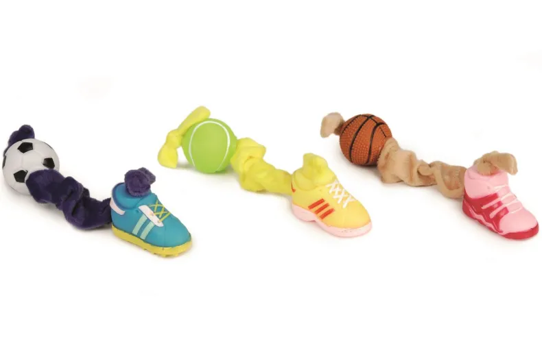 Elastisch pluchekoord met bal en schoen