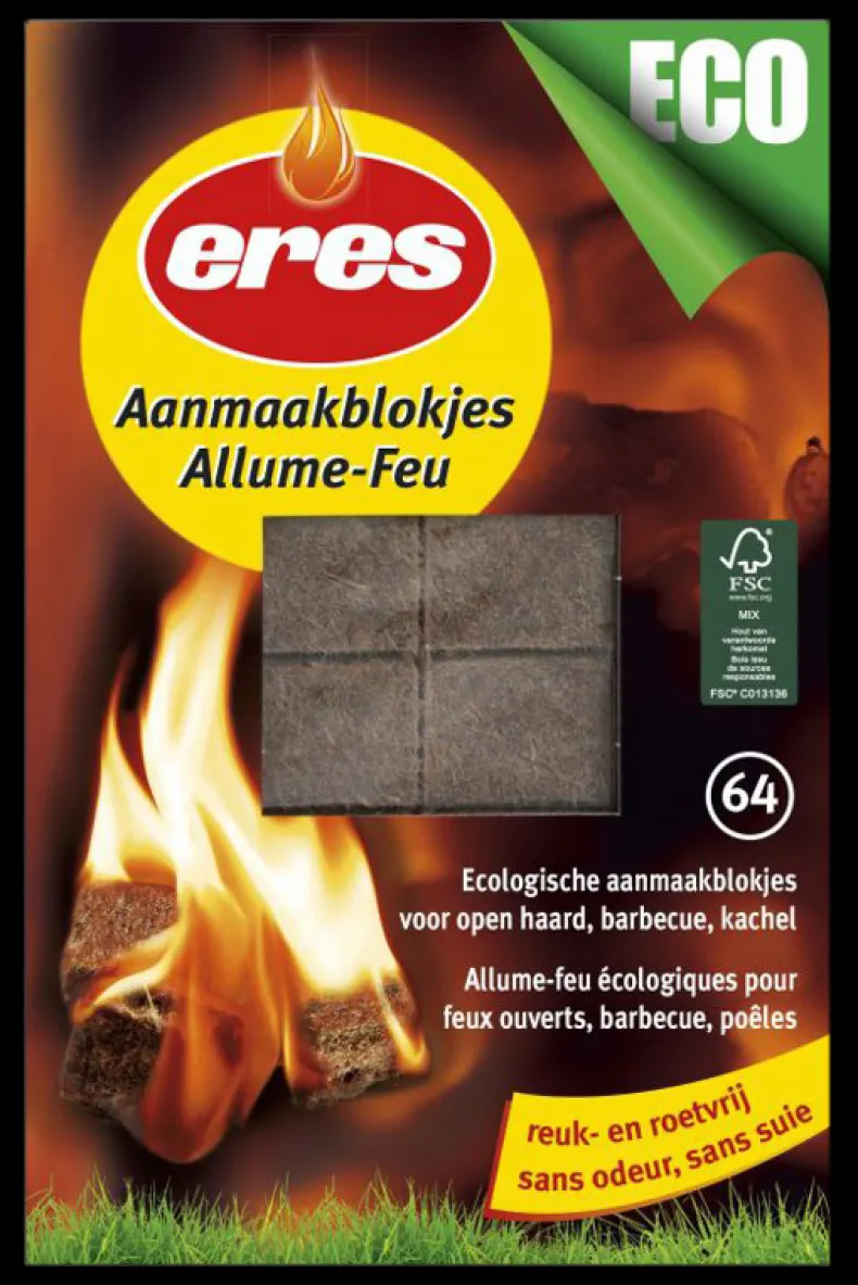 Eres aanmaakblokjes Eco 64 stuks