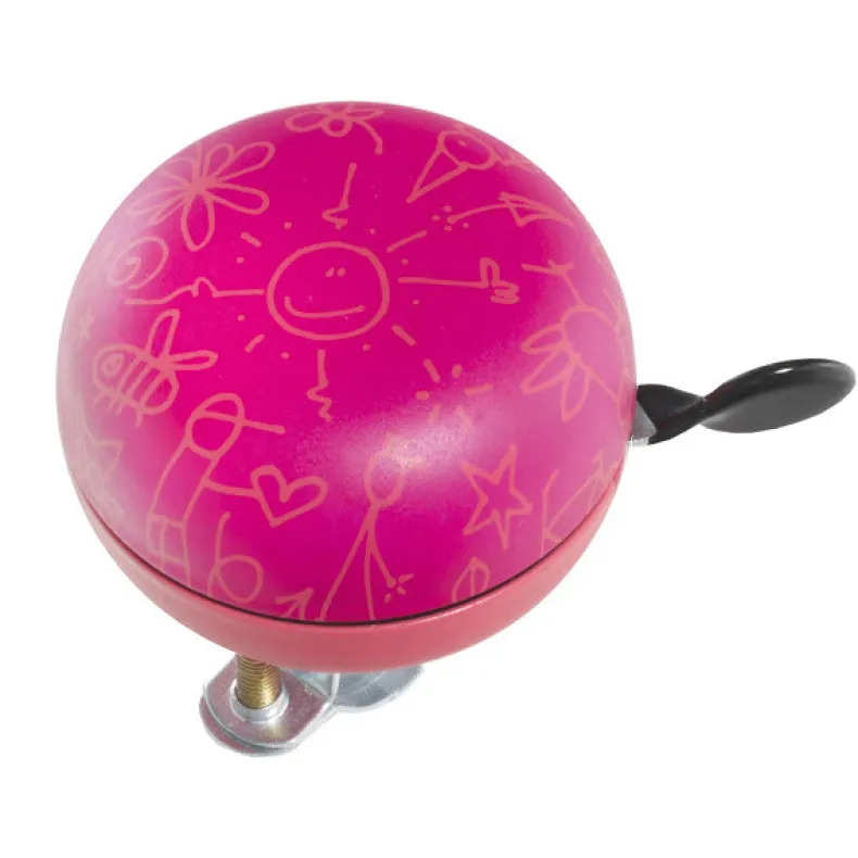 Fietsbel Graffiti 60 mm rood