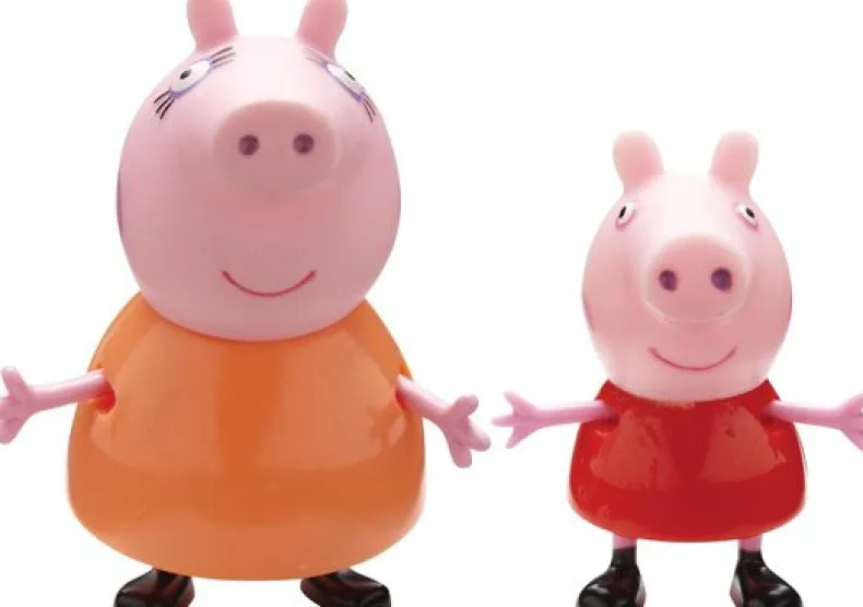 Figuren Peppa Pig, volwassene + kind