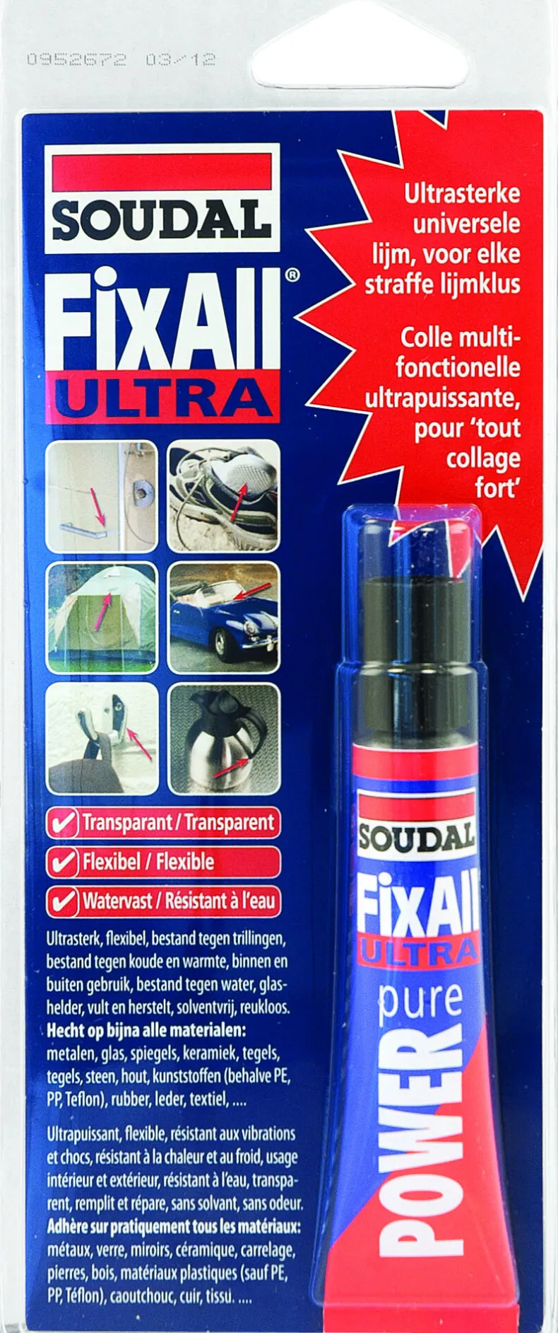 Fix all ultra transparant 20 ml