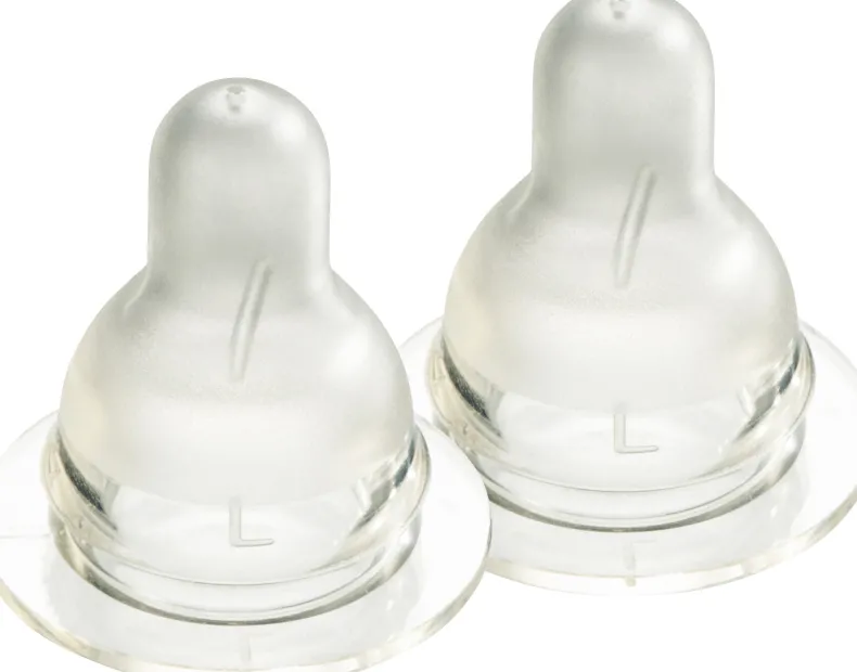 Flessenspeen Natural Large (2 stuks)