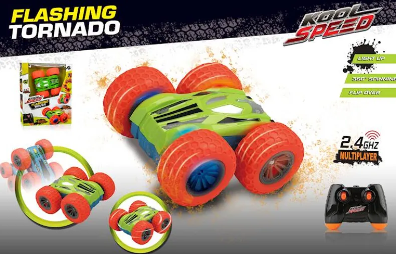 Flip-over stunt car met licht