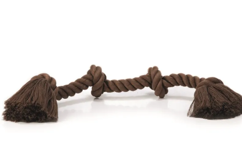 Flossytoy 4 knopen bruin 360 g