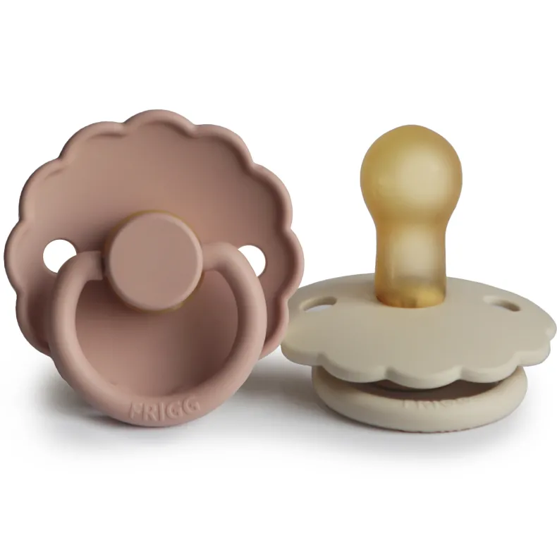 Fopspeen Daisy Latex Blush/Cream T1 (2 stuks)