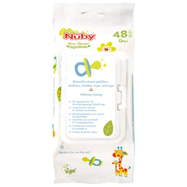 Fopspeen- en bijtringdoekjes - 48 doekjes