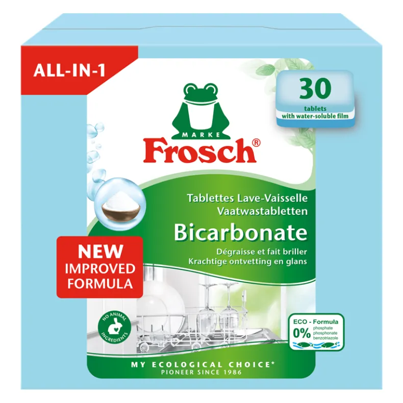 Frosch vaatwastabletten All-in-one Bicarbonaat 30 stuks
