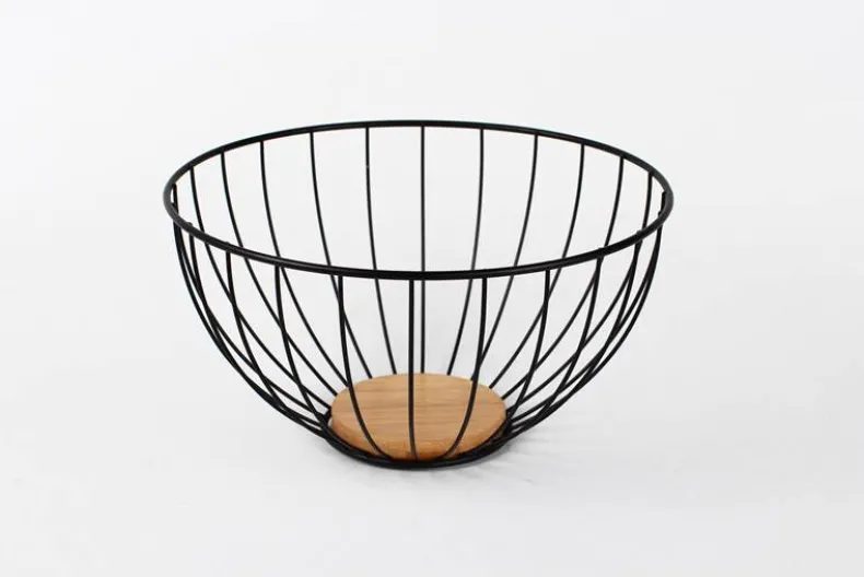 Fruitschaal zwart 25x13cm