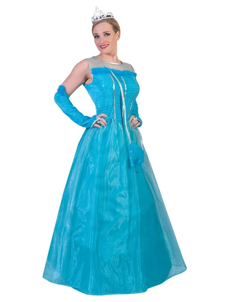 Prinsessenjurk Blauwe Prinses - Maat 36/38