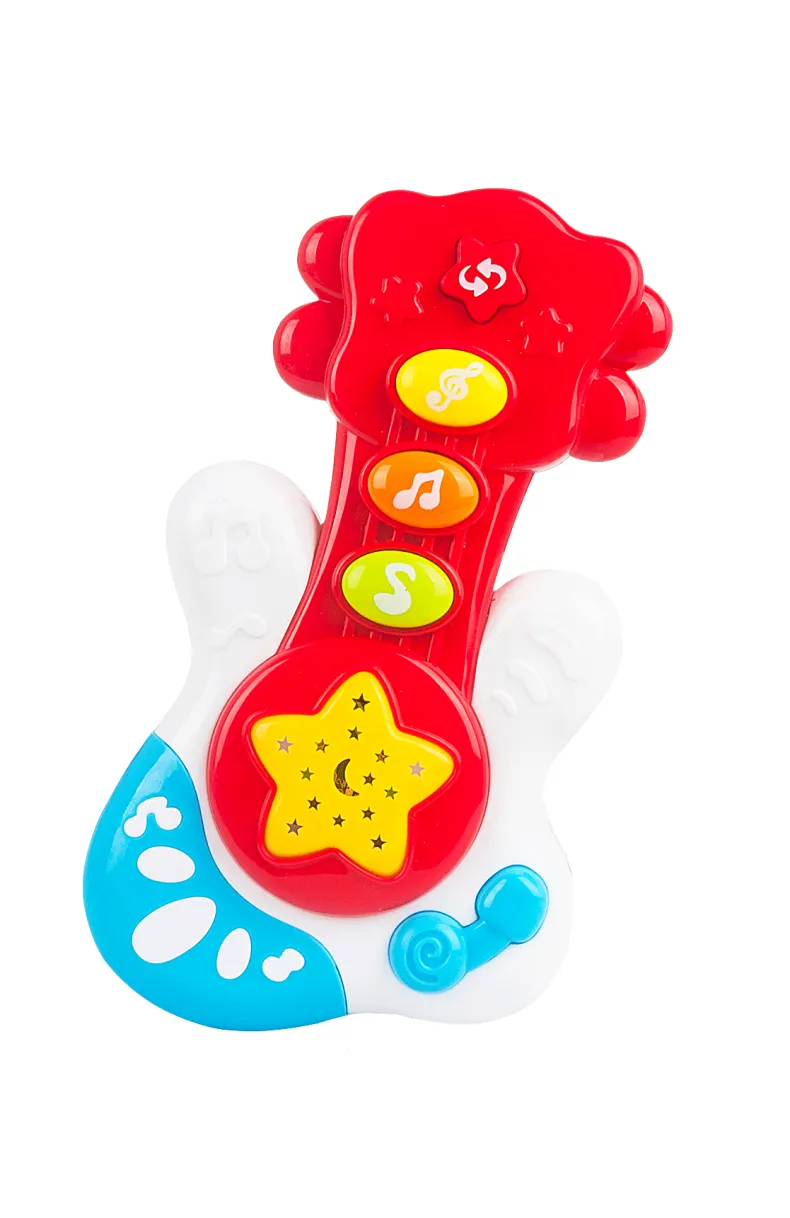 Gitaar met licht en geluid