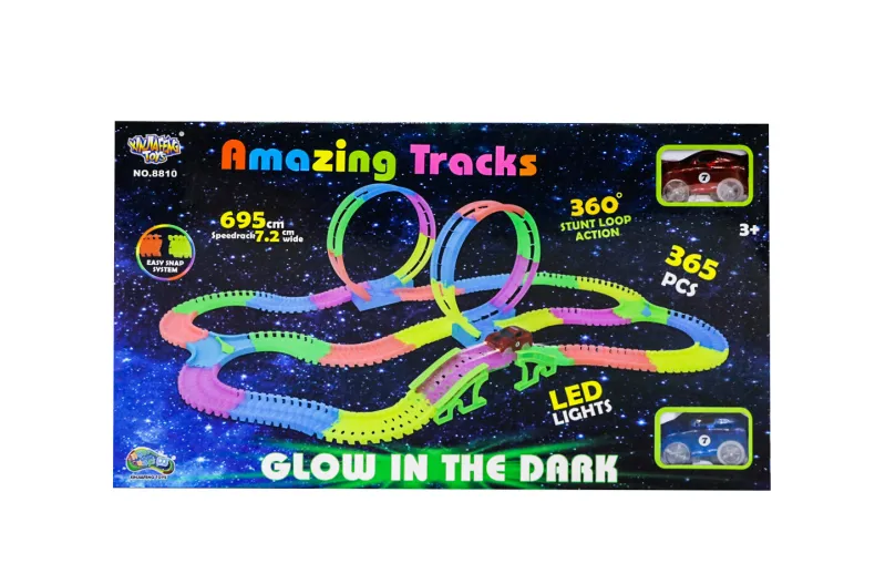 Glow in the dark autobaan 365 stuks