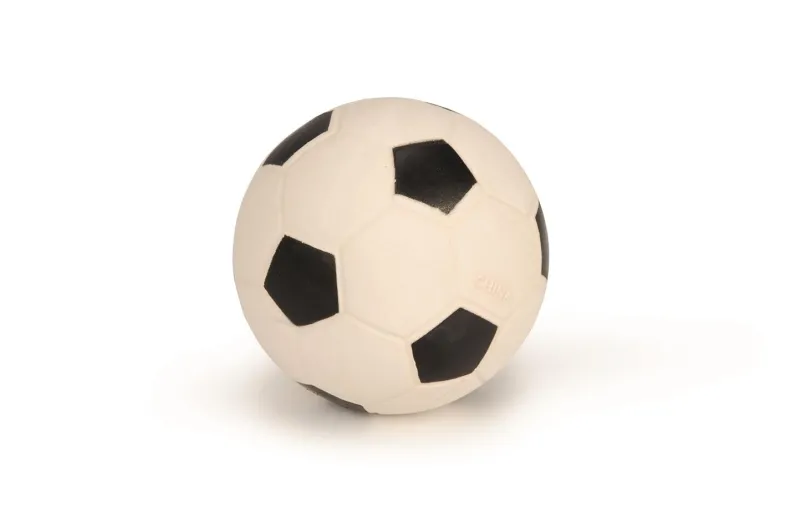 Grote voetbal in latex zwart / wit