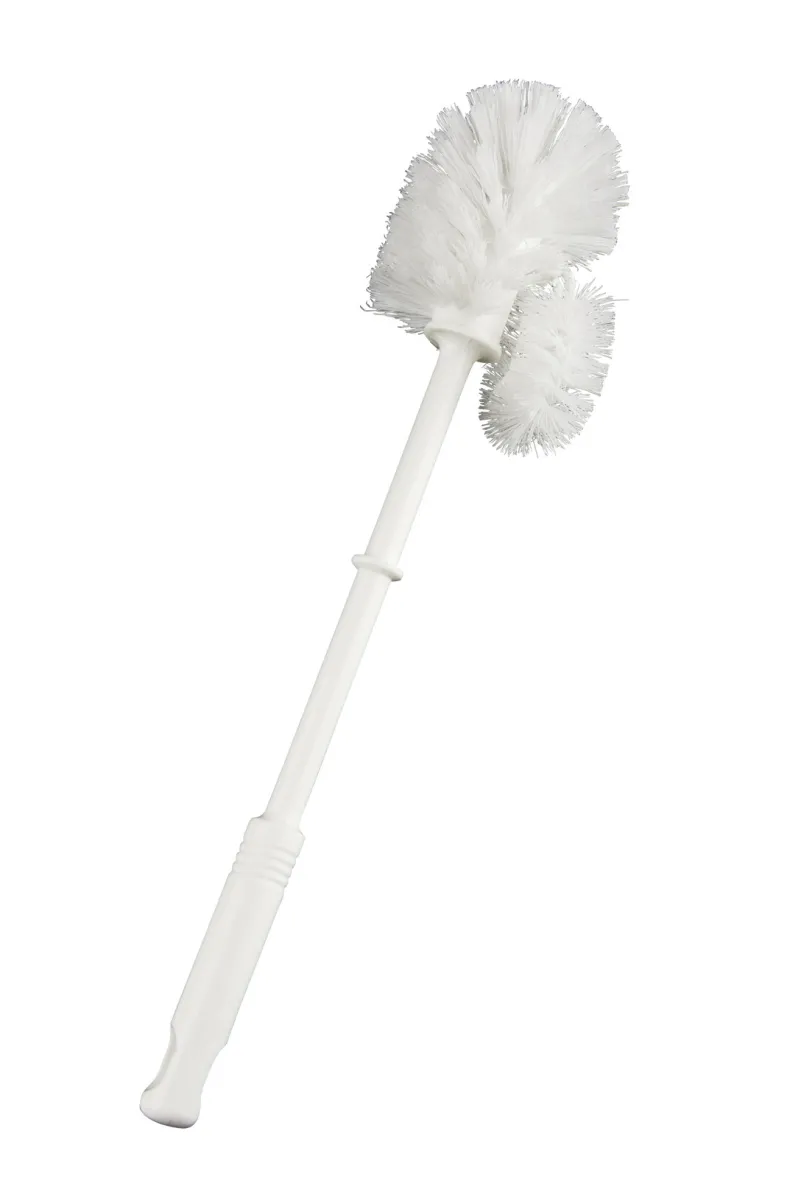 Wc borstel wit dubbel
