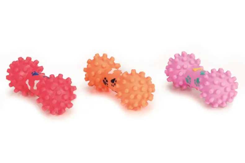 Halter met stekelballen vinyl klein