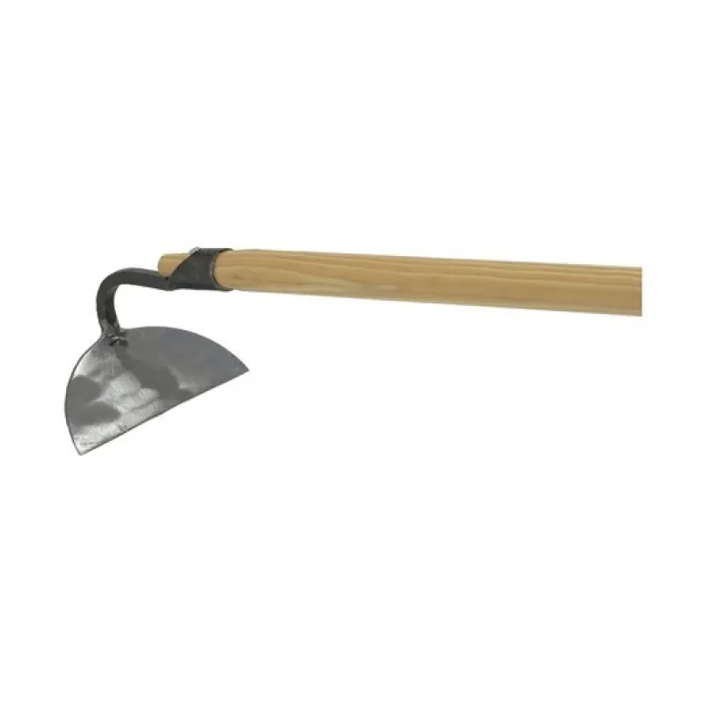Halvemaanhak gesmeed met steel 16 cm