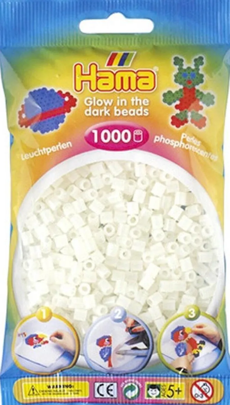 Hama 1000st strijkparels groen fluo