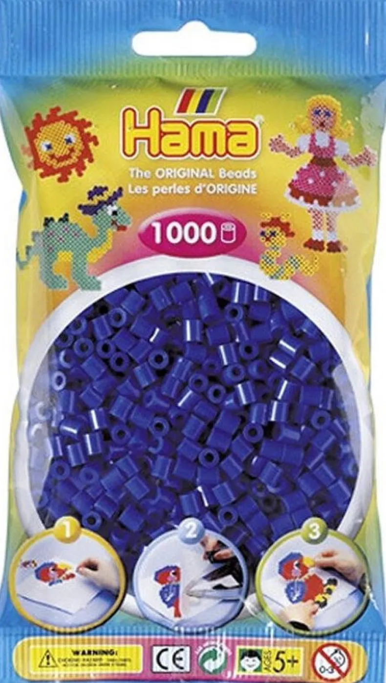 Hama 1000st strijkparels blauw