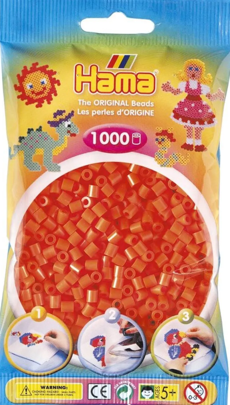 Hama 1000st strijkparels oranje