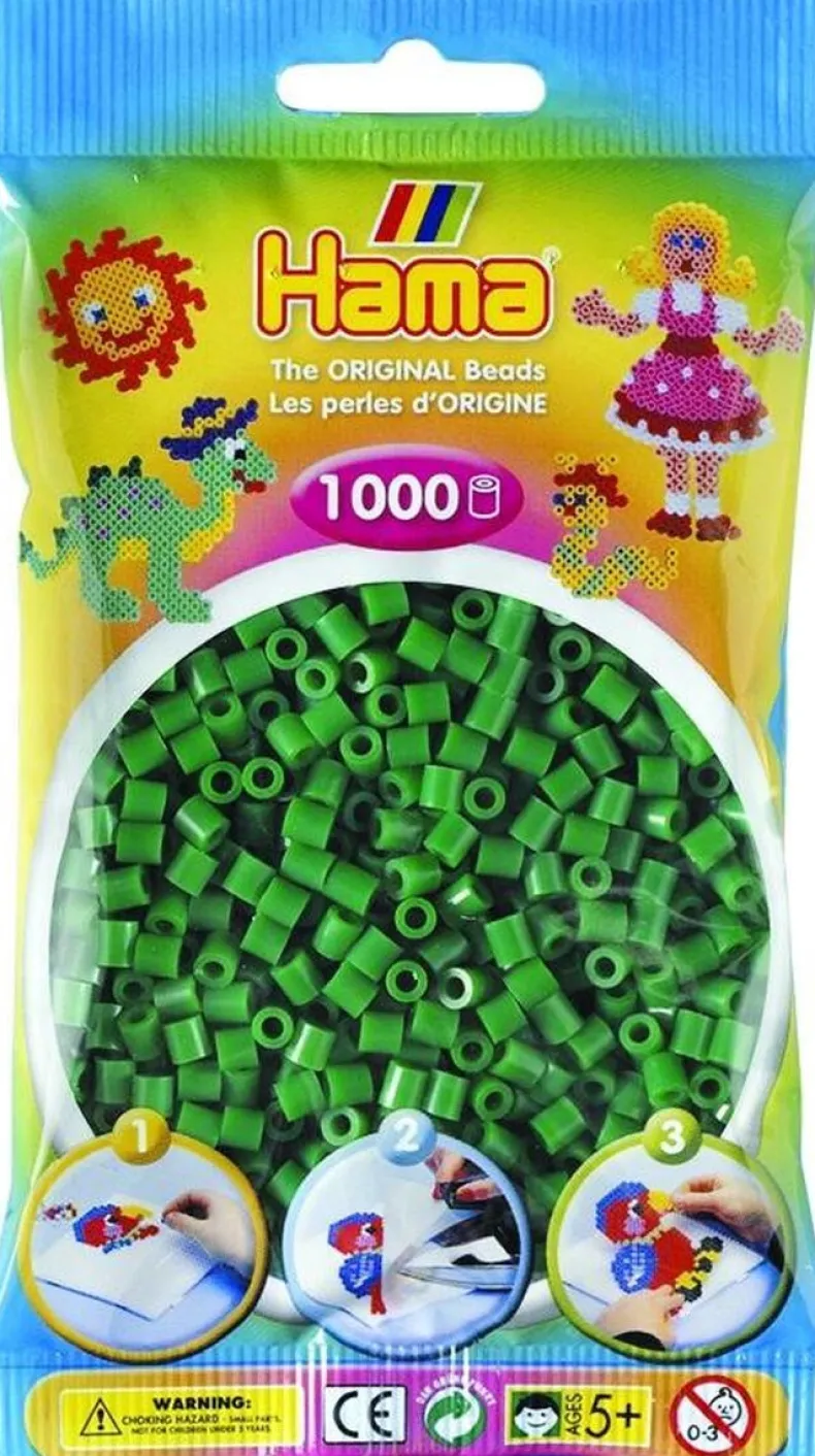 Hama 1000st strijkparels groen