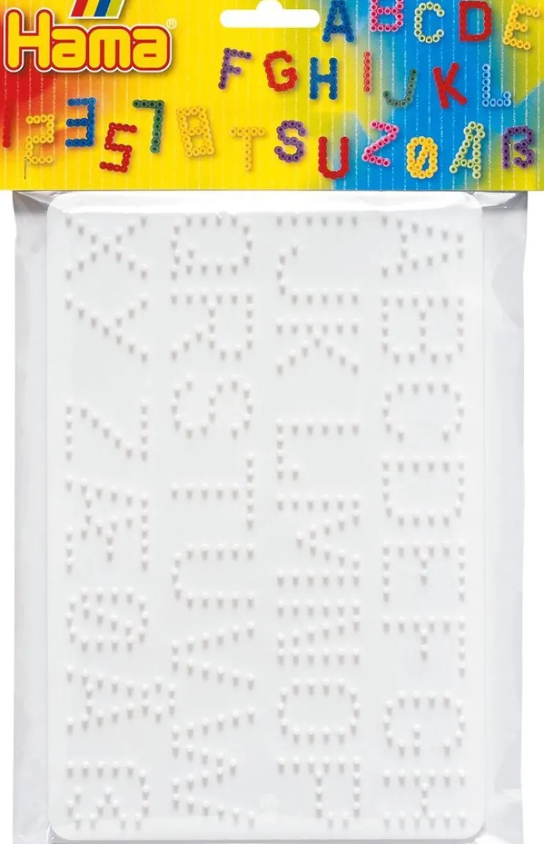 Hama strijkparelbordjes letters en cijfers