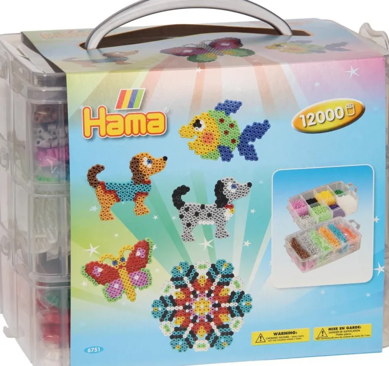 Hama strijkparelset in sorteerdoos 12.000st
