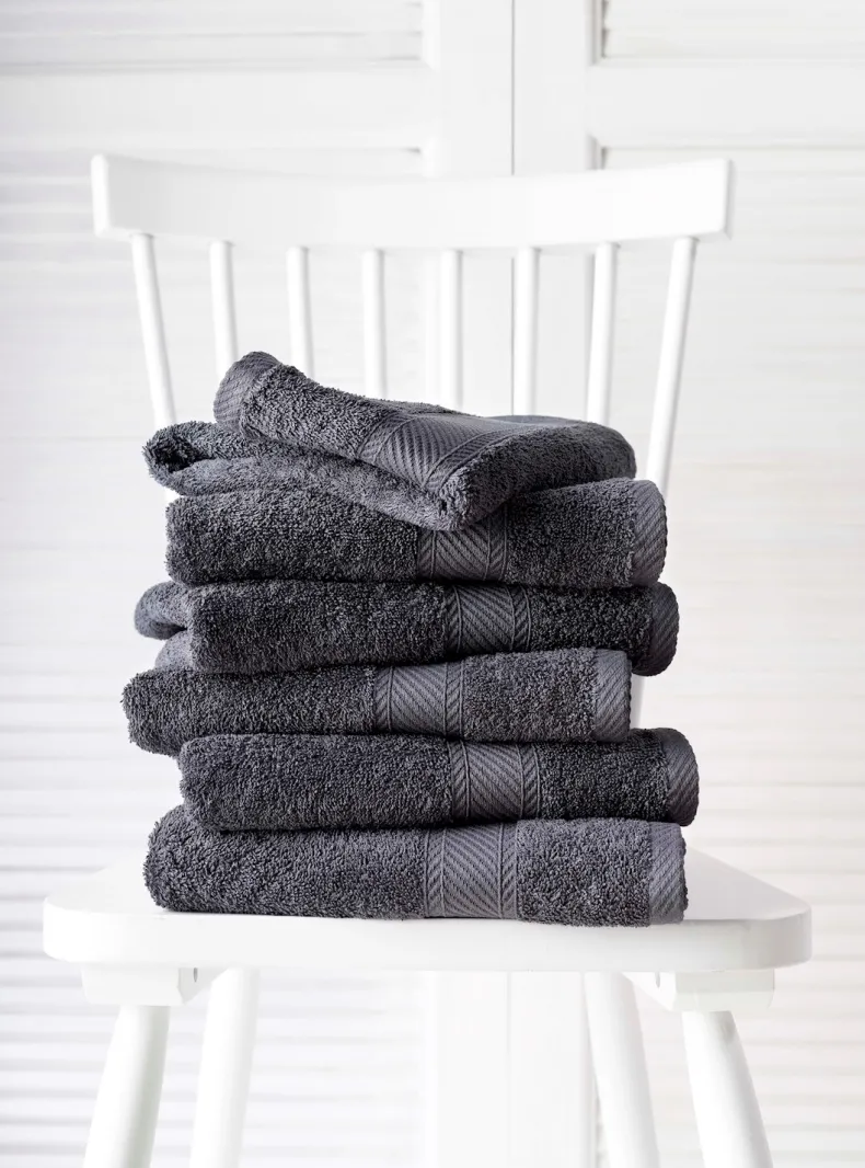 Handdoek 50 x 100 cm ebony