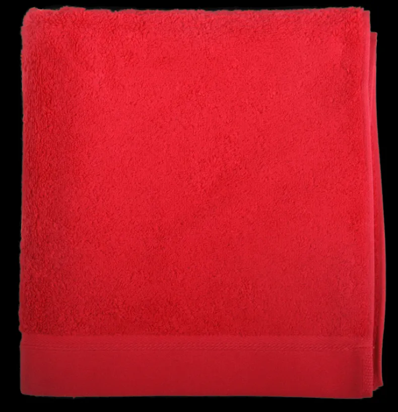 Handdoek 50 x 100 cm rood