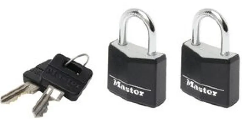 Hangslot 20 mm diameter 3 mm 3 pins zwart