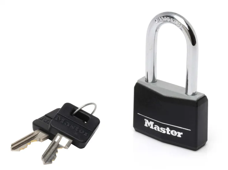 Hangslot 40 mm diameter 6 mm 4 pins zwart